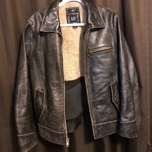 Vintage GAP heavy leather jacket
